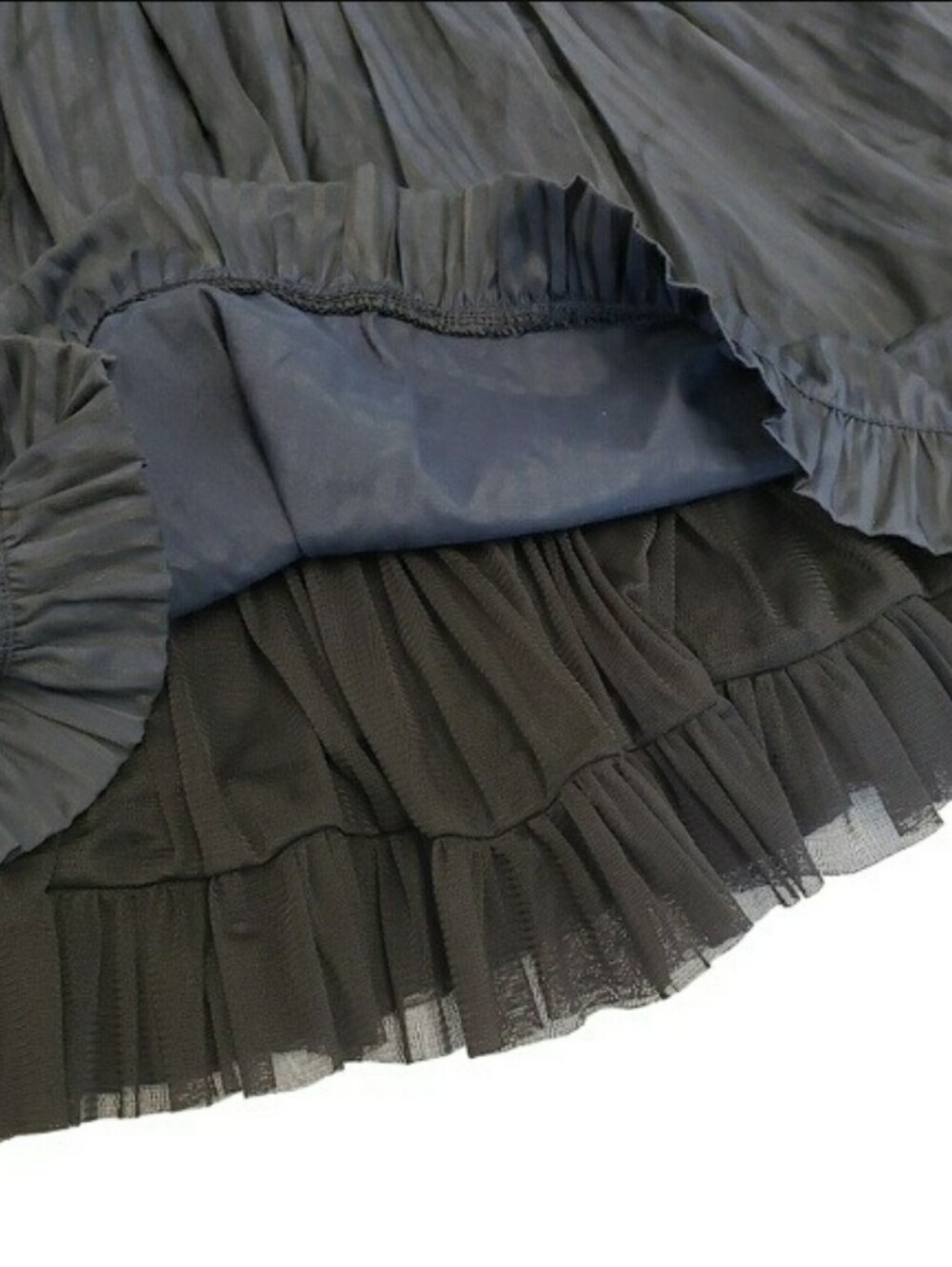 Red Camel Striped Strapless Navy Black Dress Sz M - Picture 5 of 6
